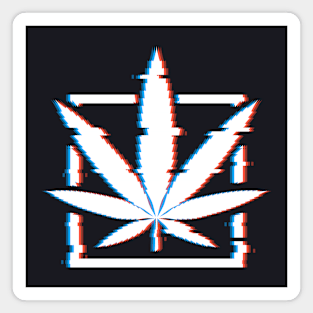 Cannabis Glitch Magnet